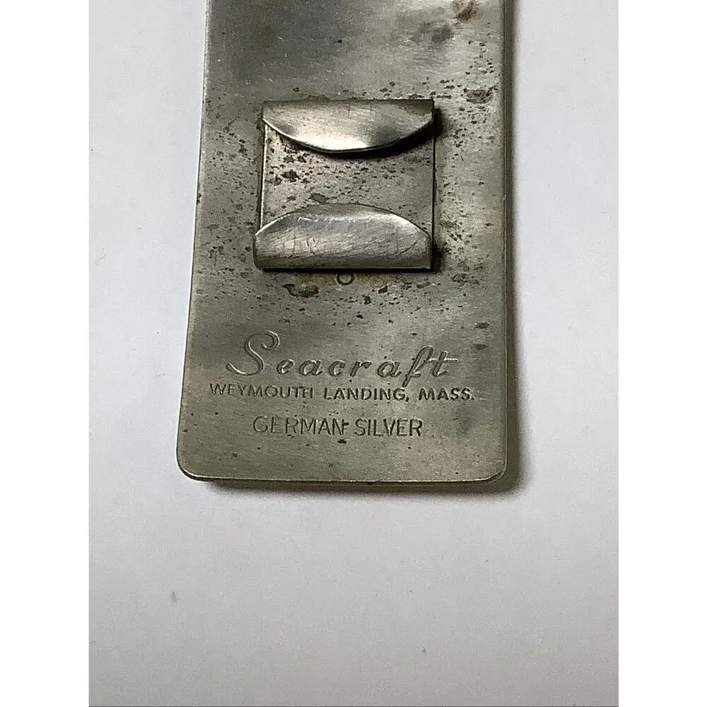 VTG Seacraft German Silver Anchor Belt Buckle Nautical Marine Maritime F16-16